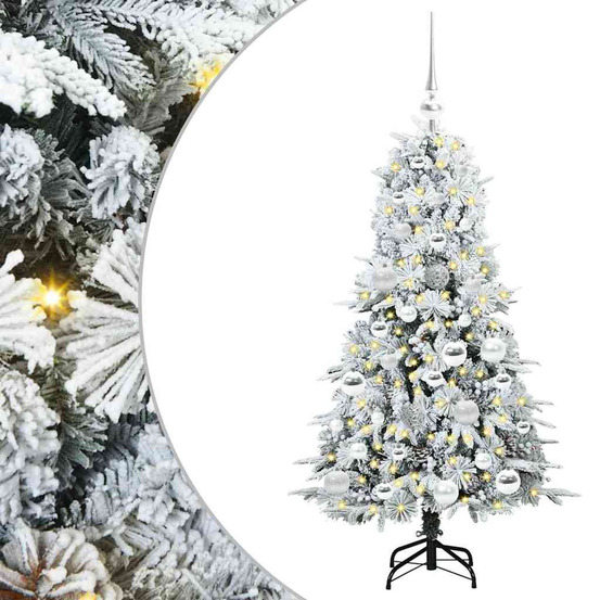 Sapin de noël artificiel à branches articulées blanc 120 cm