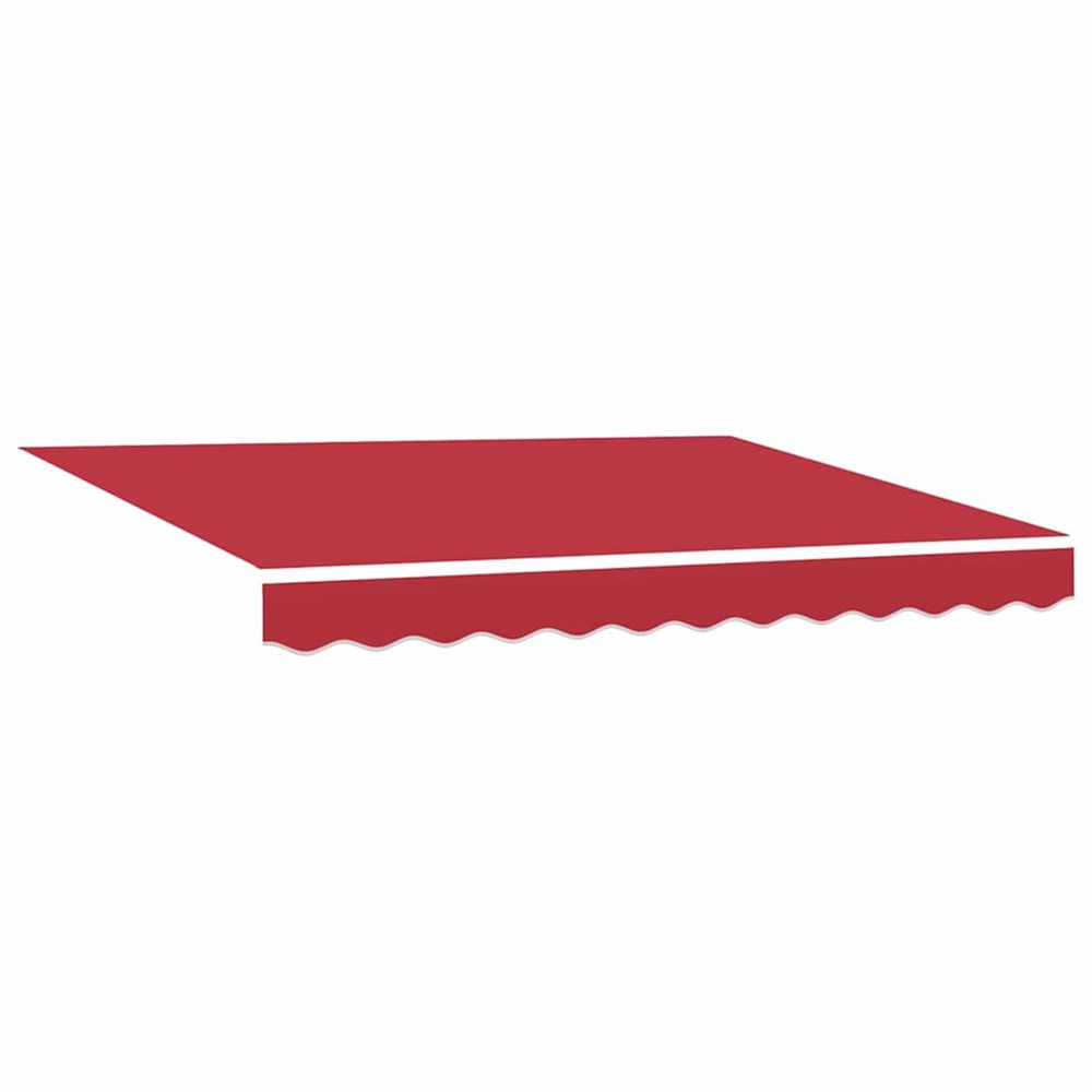 Toile de rechange pour store banne 3 x 2,5 m rouge polyester
