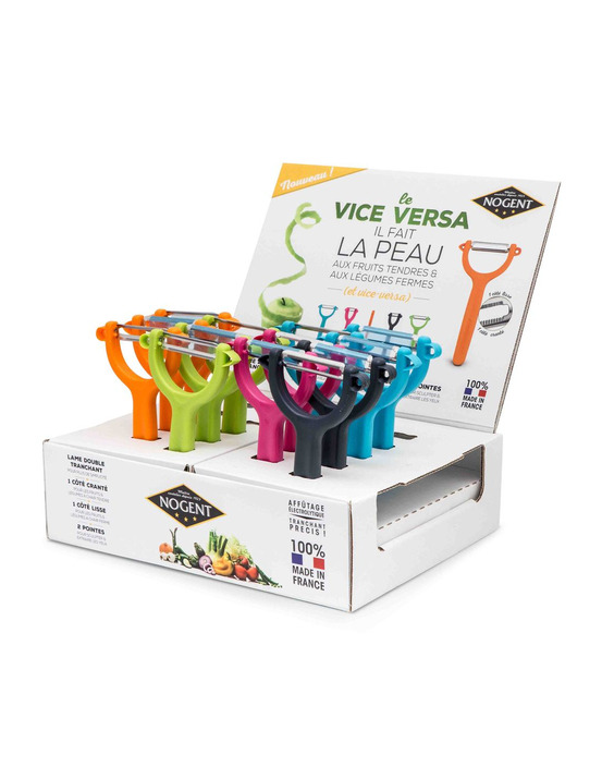 Display 20 éplucheurs vice versa 5 coloris - nogent 3 etoiles