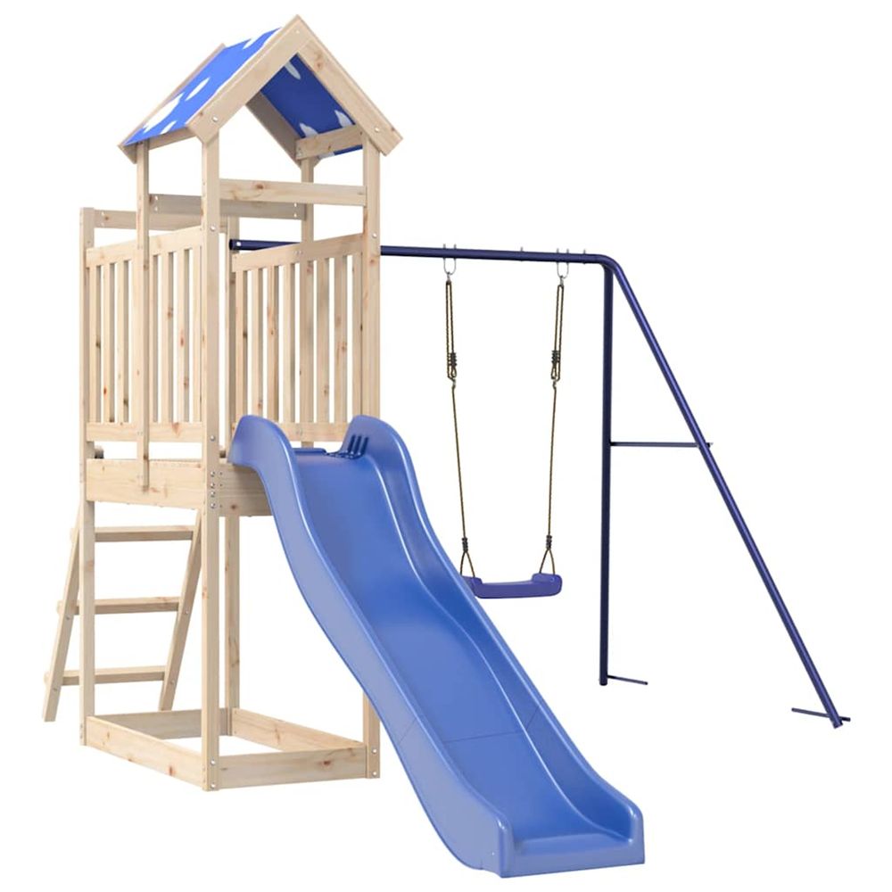 Aire de jeux d'extérieur bois de pin massif