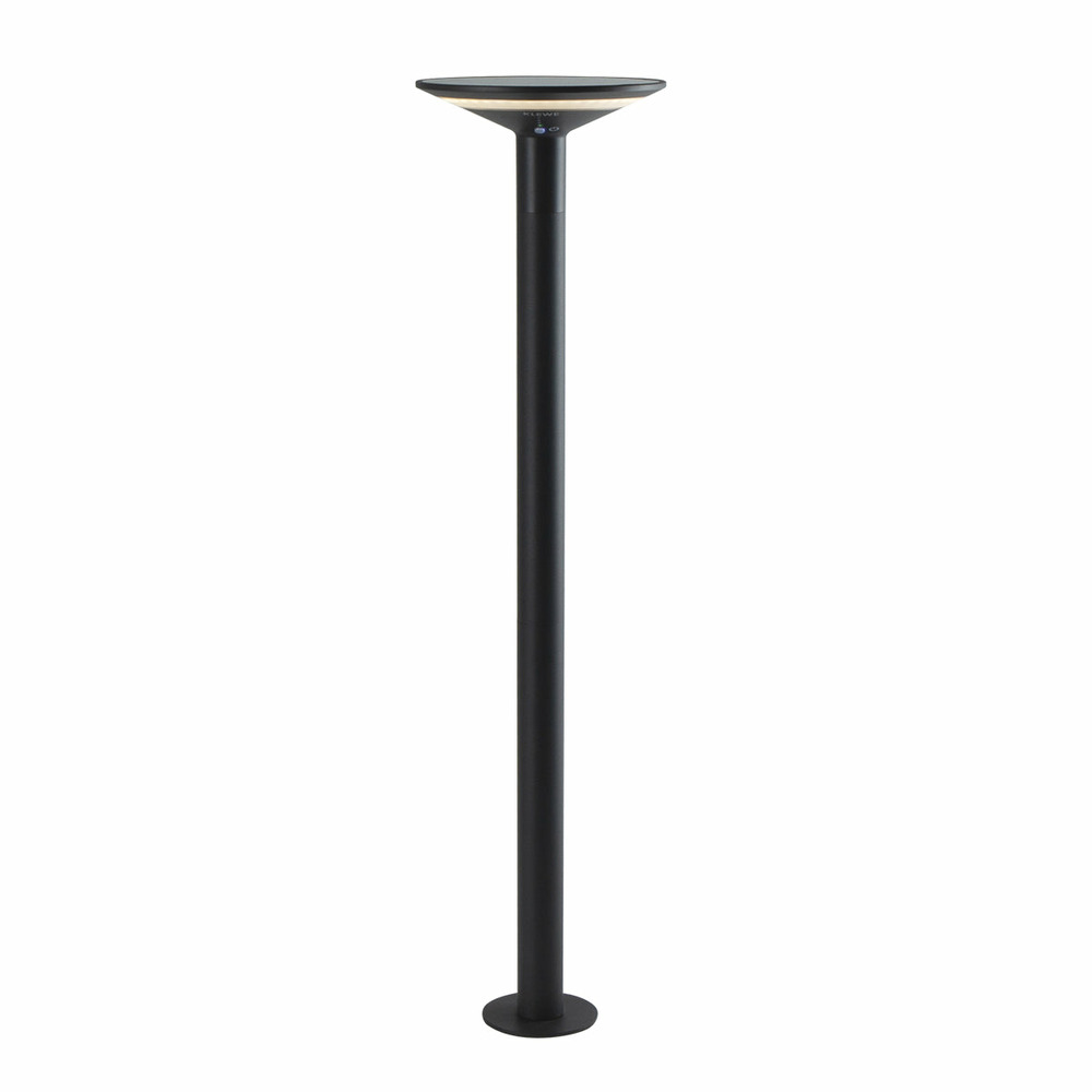 Borne solaire keope noir aluminium h80cm