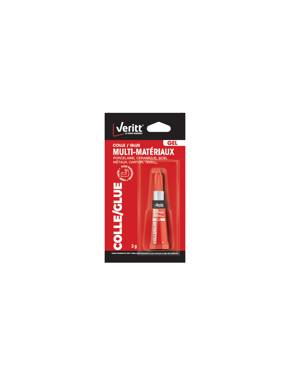 Colle gel veritt cyano multi-usage 3g - veritt