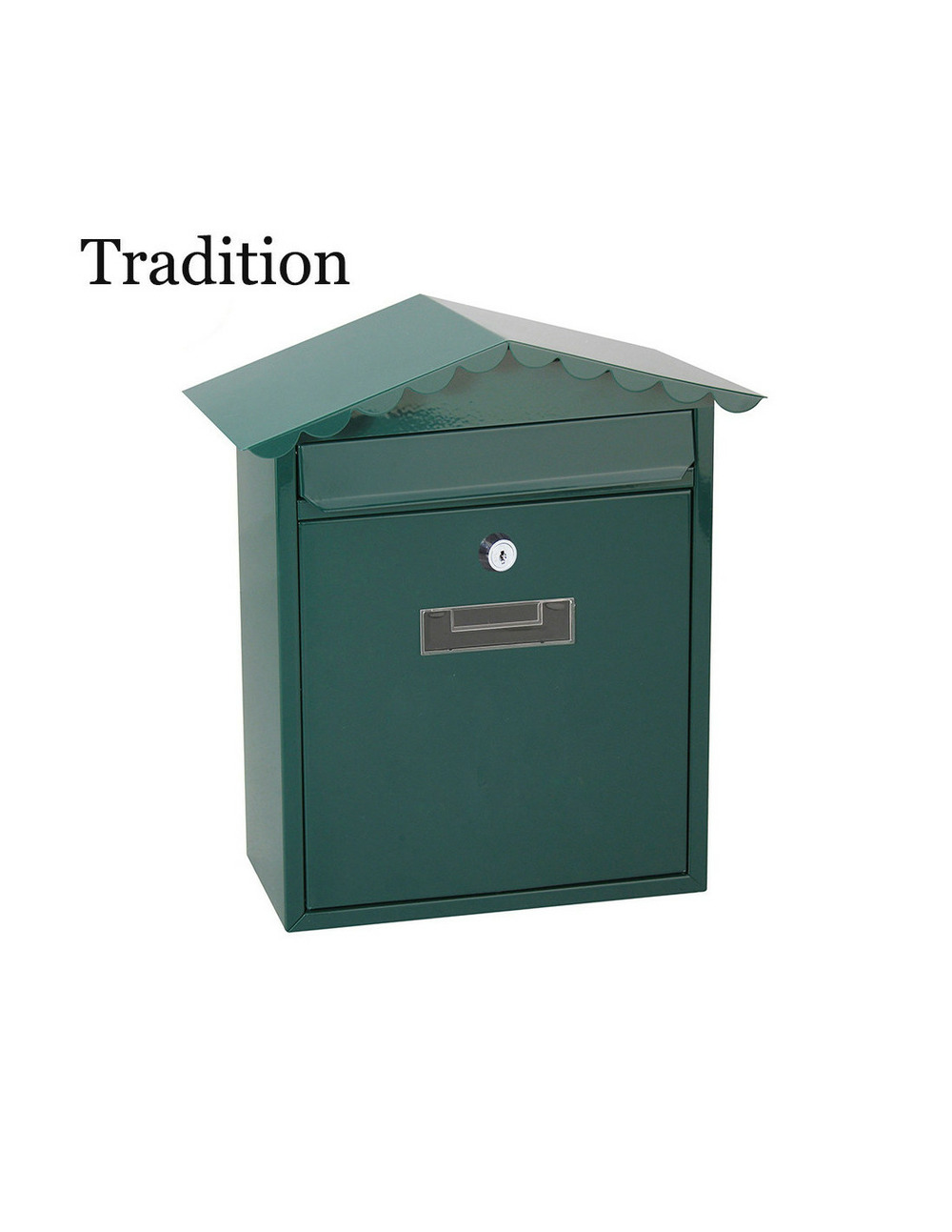 Boîte à lettres en acier modèle tradition verte