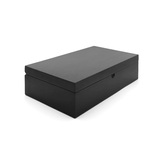 Universal - coffret à thé noir avec 6 boîtes à thé et cuillère