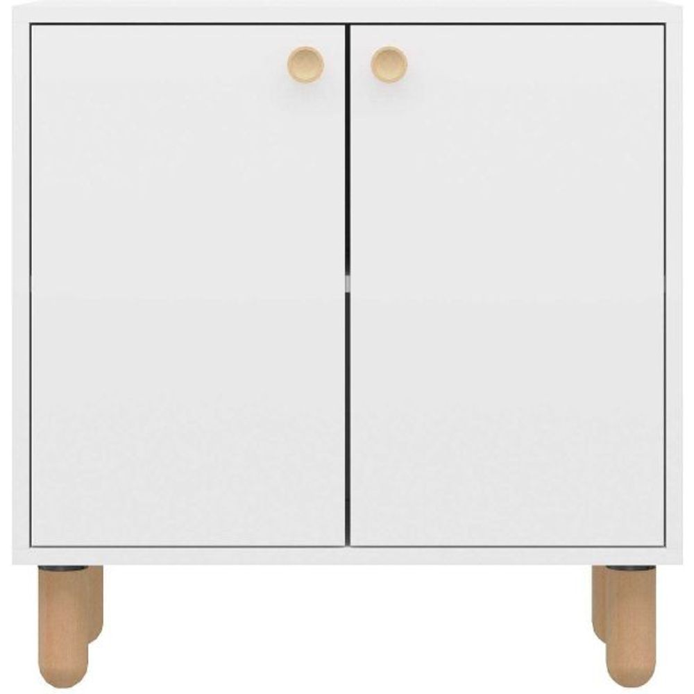 Buffet 2 portes en aggloméré lina blanc