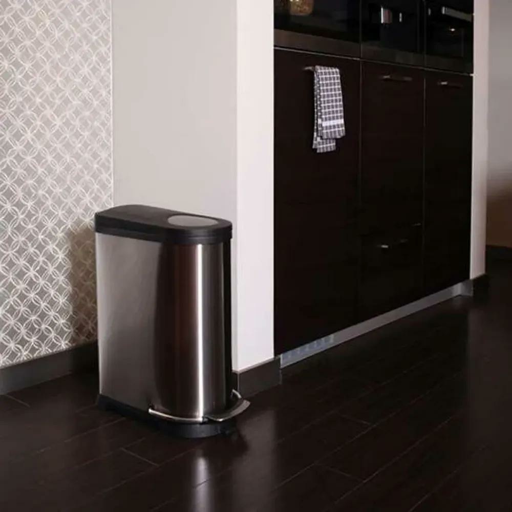 Poubelle à pédale double compartiment 36 l – eko viva (20 + 16 l)