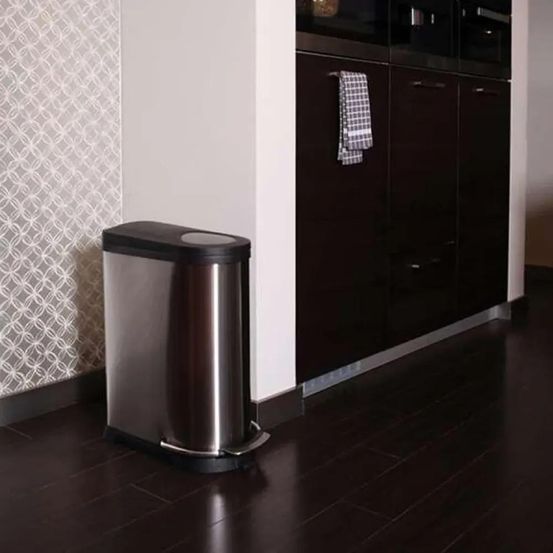 Poubelle à pédale double compartiment 36 l – eko viva (20 + 16 l)