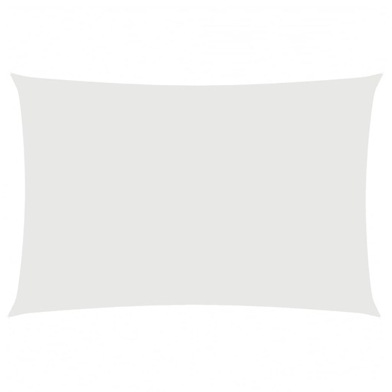 Voile de parasol tissu oxford rectangulaire 2x4 m blanc