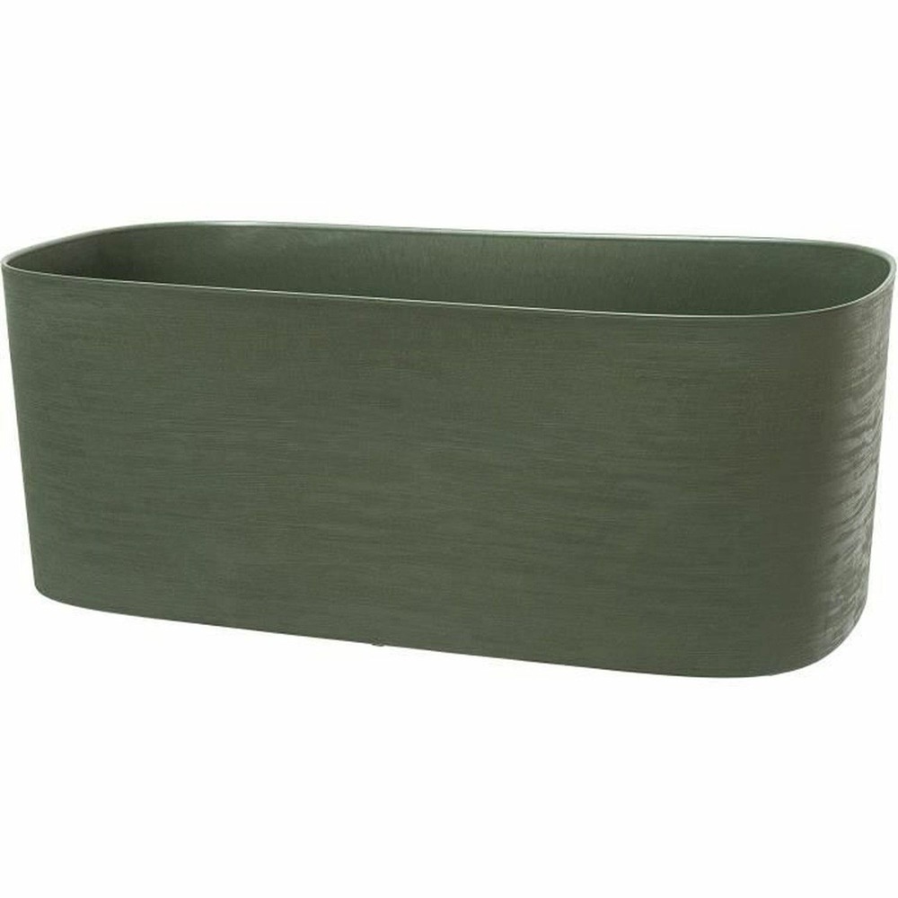 Jardinière xl à réserve d'eau vert de gris 80 x 38 cm 100% déchets ménagers 100% recyclable