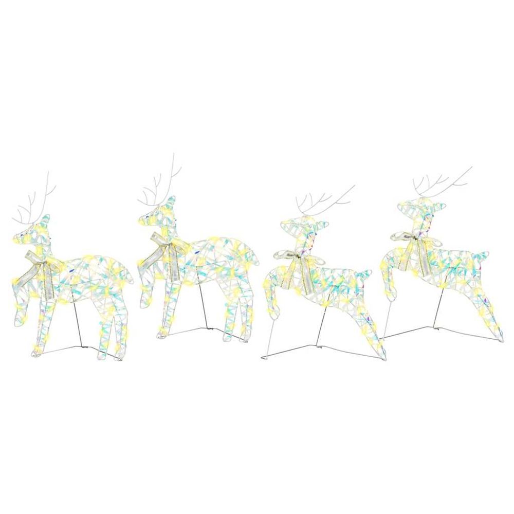 Rennes led avec 80 led 4 pcs multicouleur pet