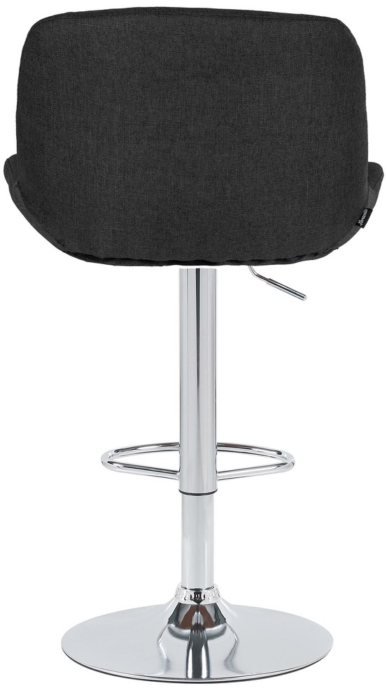 Lot de 2 tabourets de bar solon tissu chromé