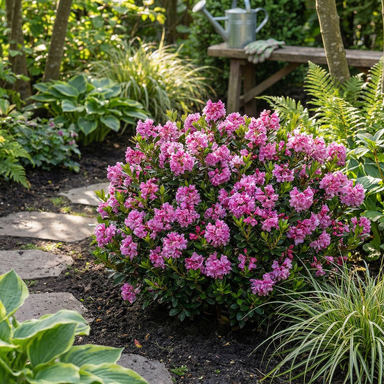 Rhododendron bloombux magenta - rhododendron nain - h. 30-40 cm