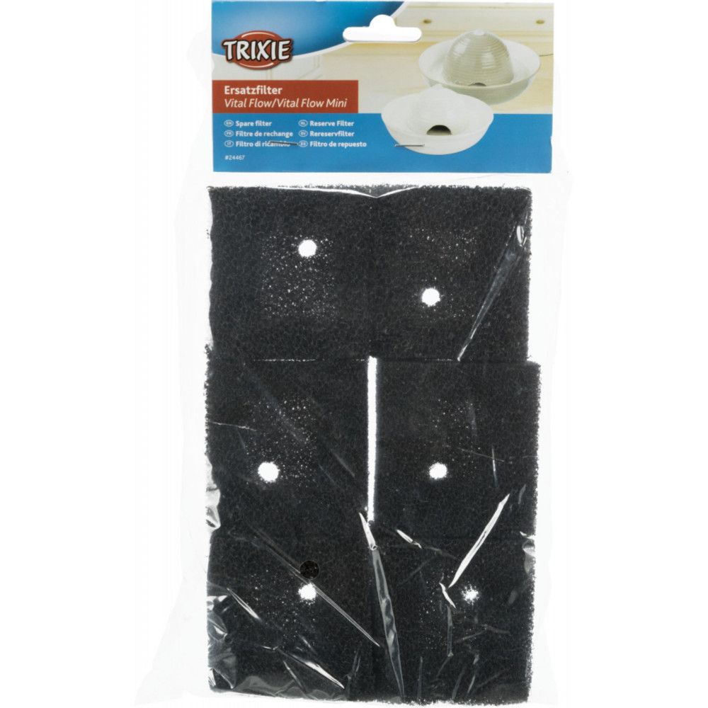 Filtre de remplacement pour fontaine à chat vital flow lot de 6 pièces