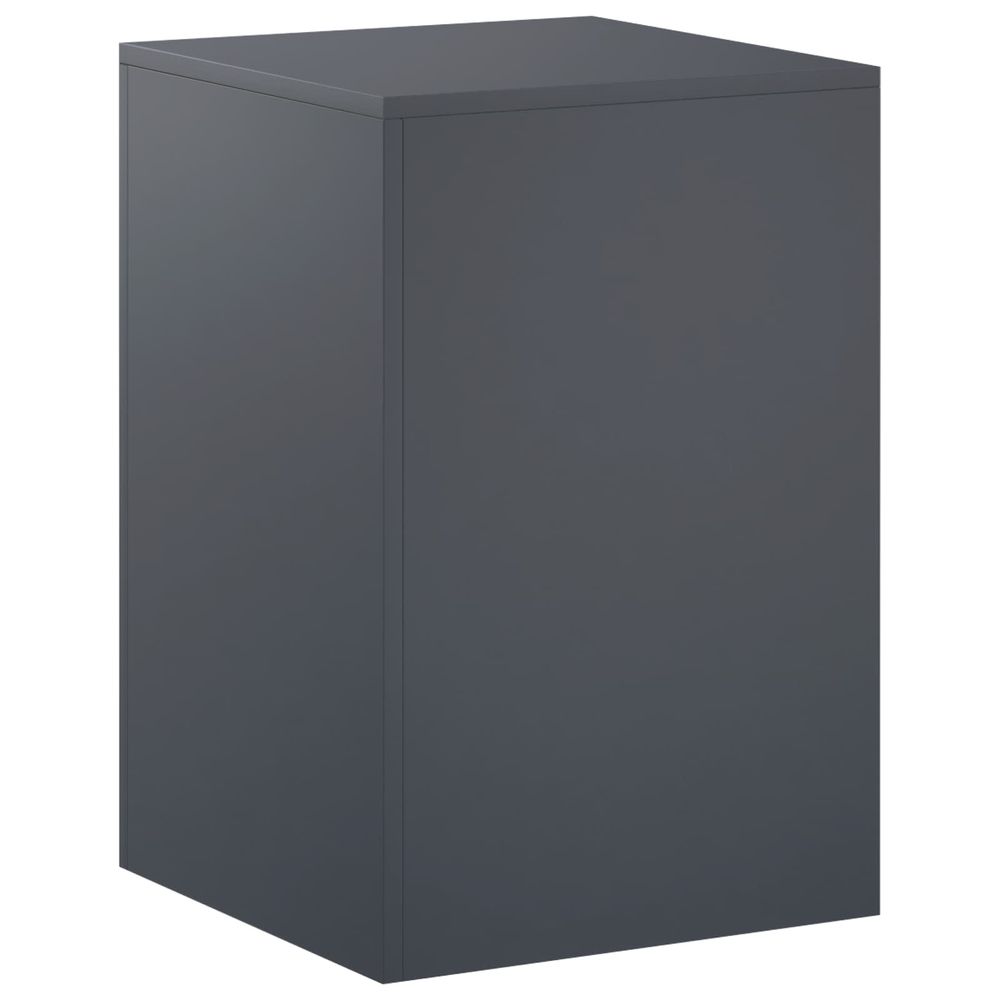 Support de plante anthracite 40 x 40 x 60 cm acier inoxydable