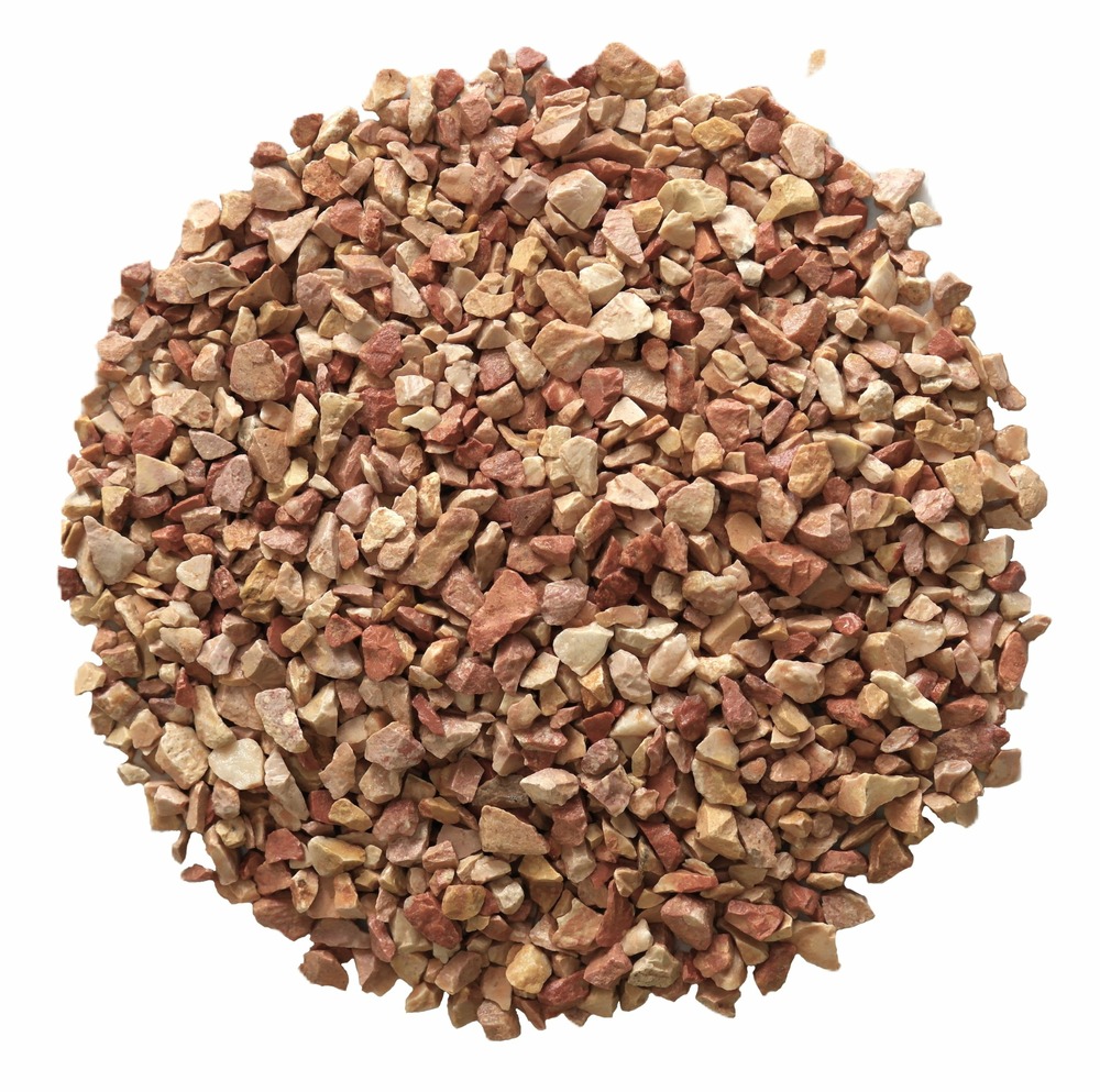 Gravillon rose calcaire 4/6 en sac de 5L