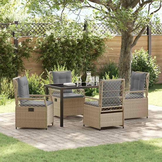 Ensemble de salle à manger pour jardin 5 pcs