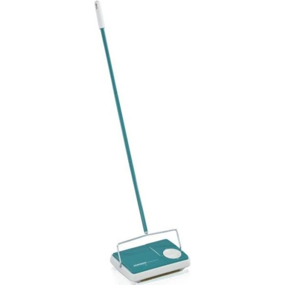 Balai mécanique leifheit regulus 11700, balayeuse efficace avec 3 brosses rotatives de balayage, sans câble ni électricité,t