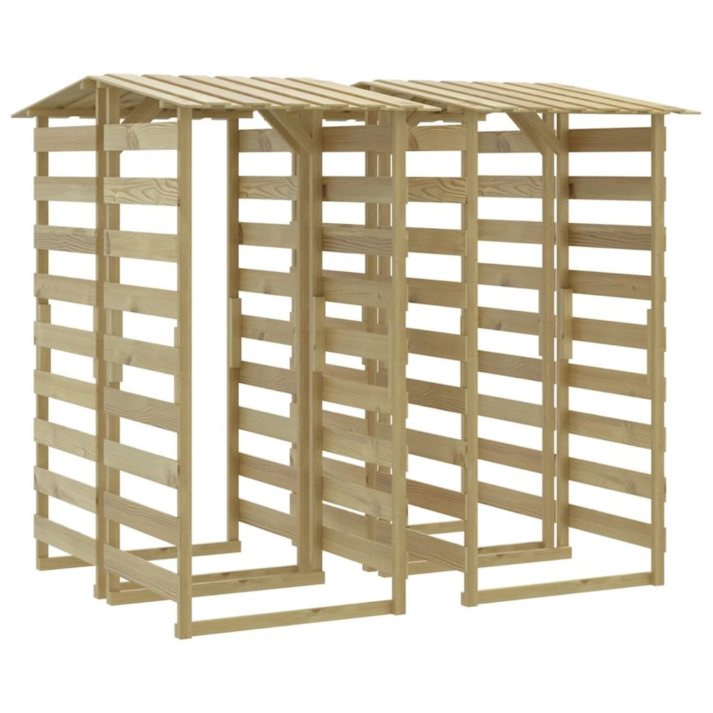 Pergolas avec toits 4 pcs 100x90x200 cm bois de pin imprégné