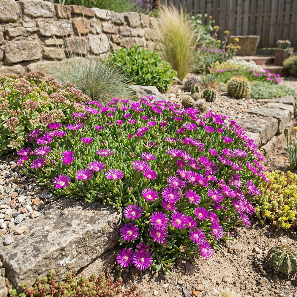 Lot de 6 - delosperma cooperi ‘table mountain’ - h. 10-20 cm
