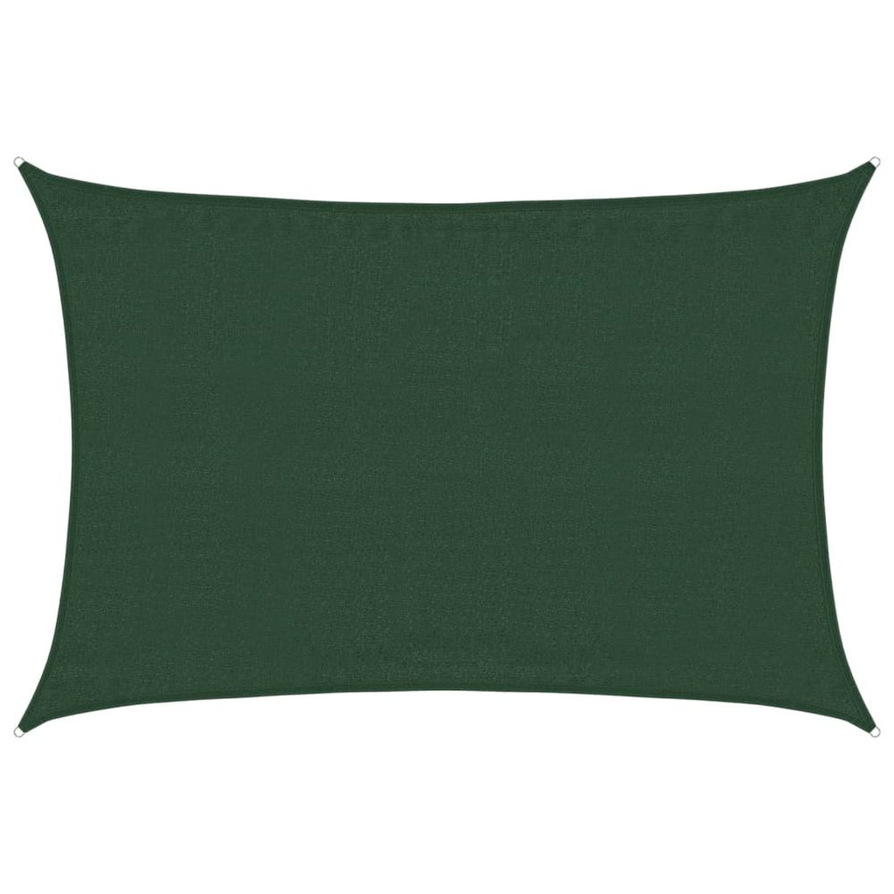 Voile d'ombrage 160 g/m² vert foncé 3,5x4,5 m pehd