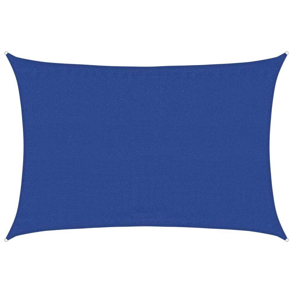 Voile d'ombrage 160 g/m² rectangulaire bleu 3,5x5 m pehd