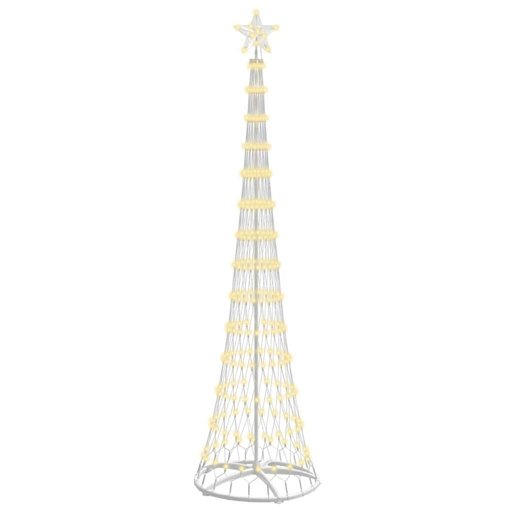 Arbre de noël led blanc chaud 70 x 70 x 250 cm métal