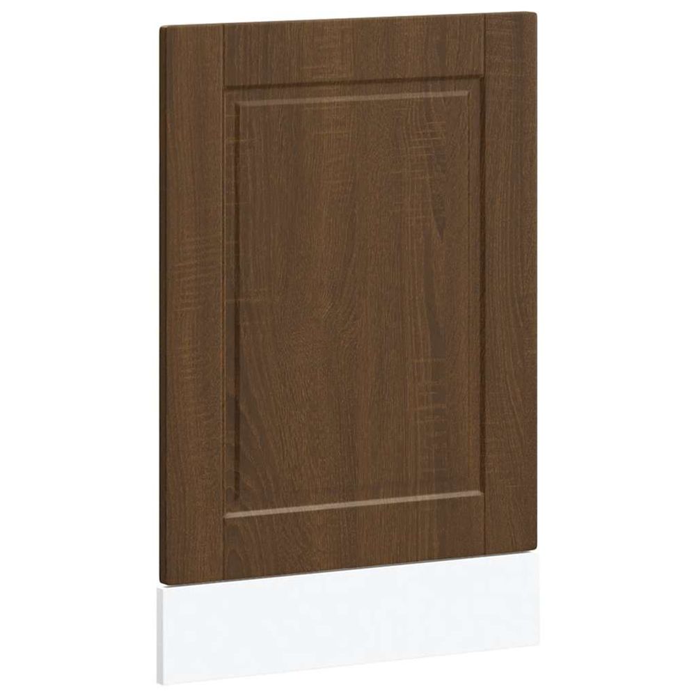 Panneau de lave-vaisselle porto chêne marron 45x1,5x57 cm