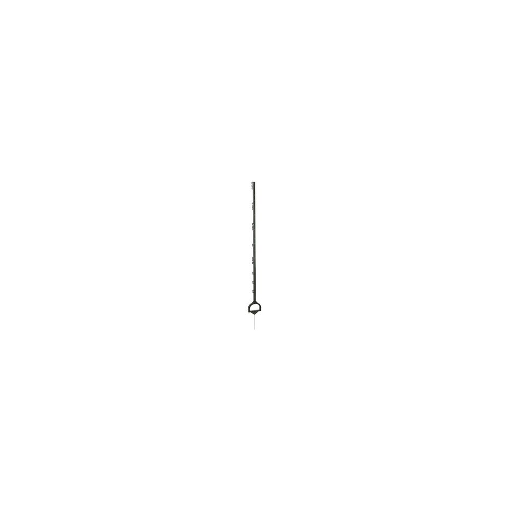 Piquet plastique vert 158cm (x5) piquet robuste avec étrier et pointe métal pour installation facile. - générique