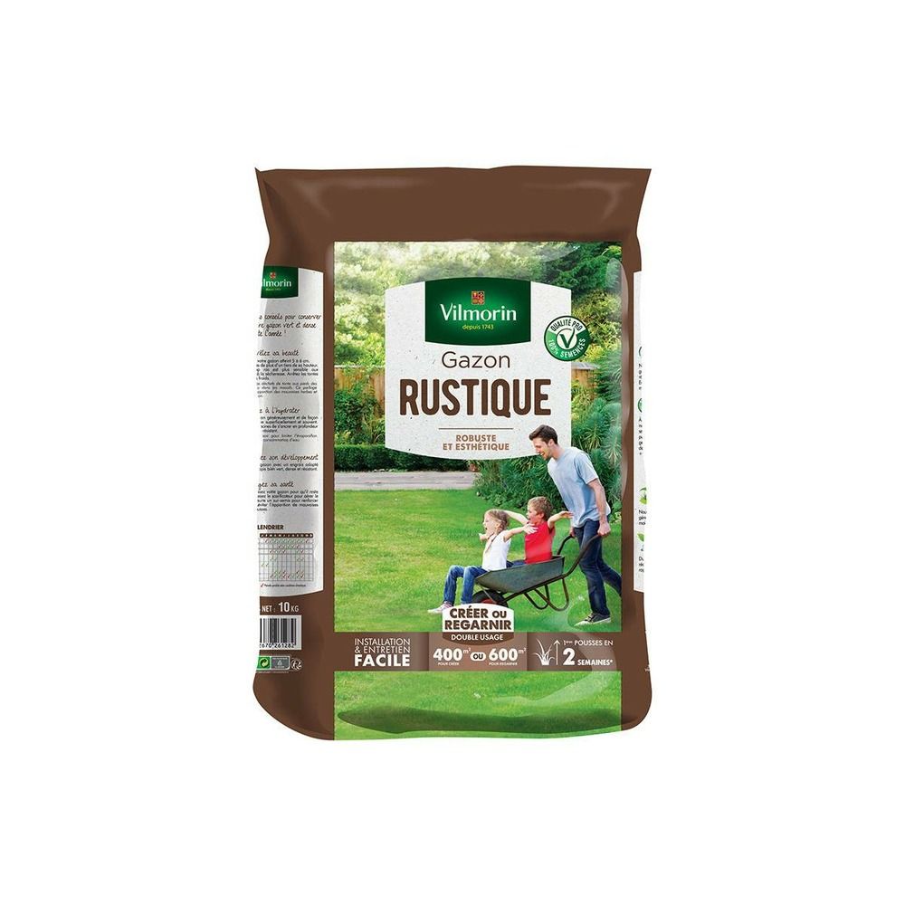 Gazon rustique vilmorin - sac de 10 kgs