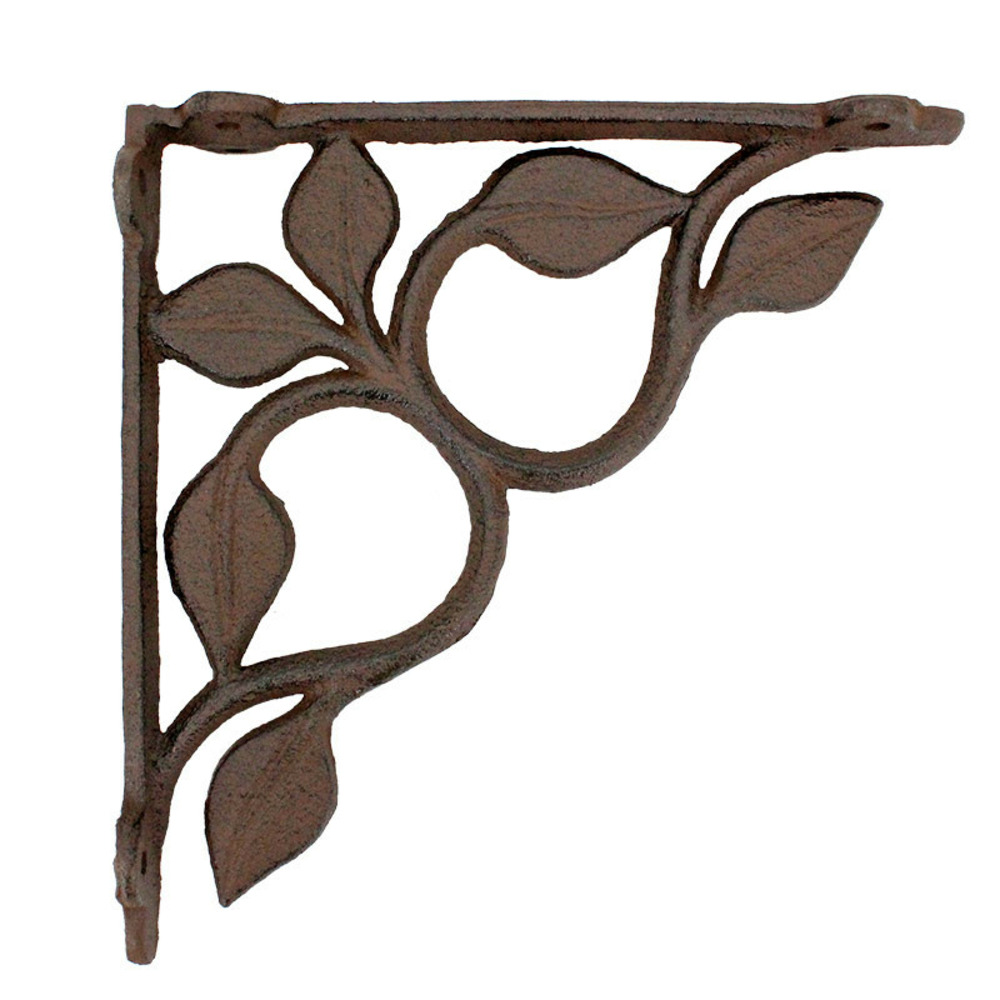 Potence murale fonte marron patiné 18x4x18cm