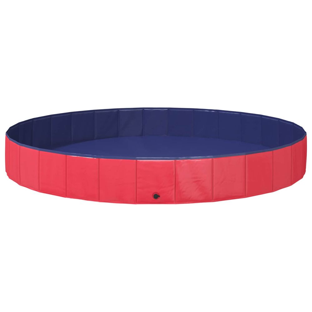 Piscine pour chien ø300 x 38 cm pvc épais rouge