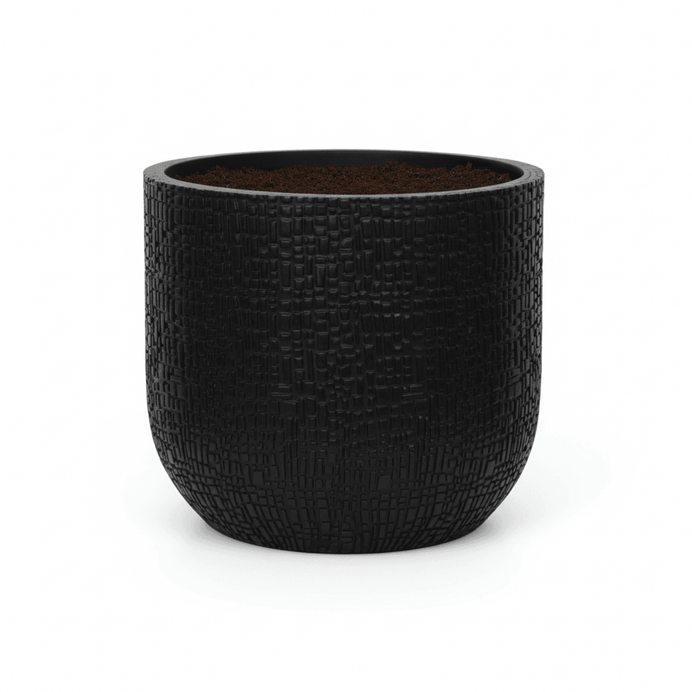 Pot de fleurs anthracite - d.14cm