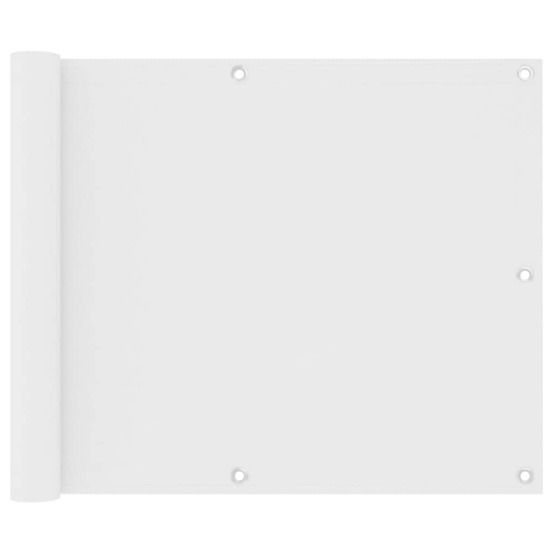 Écran de balcon blanc 75x300 cm tissu oxford