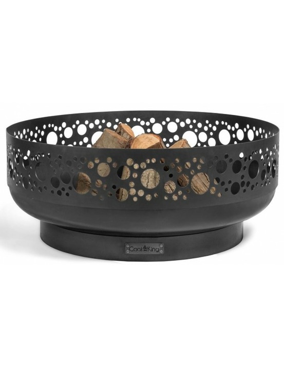 Brasero de jardin boston décor point rond en acier 80 cm