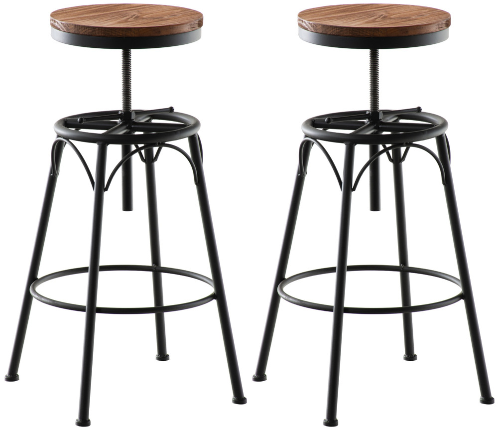 Lot de 2 tabourets de bar beam