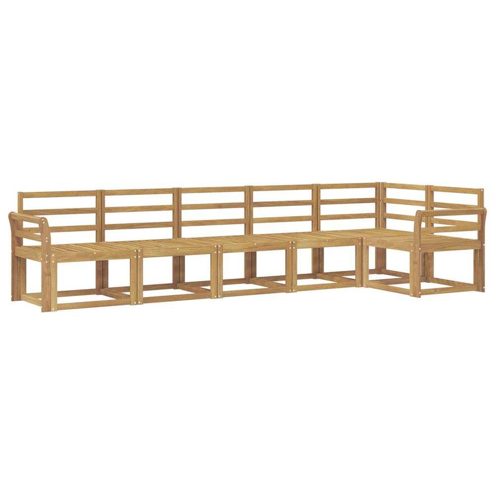 Ensemble de canapés d'extérieur 6 pcs blanc