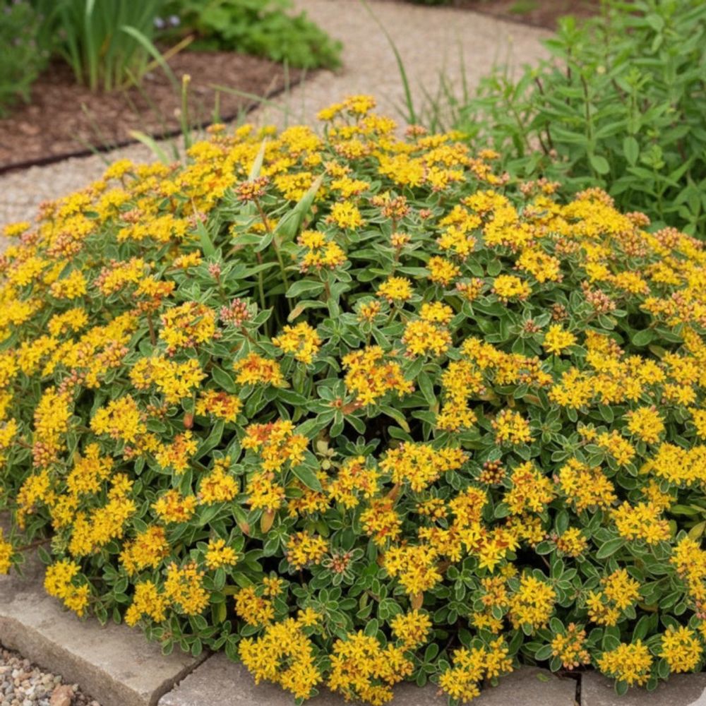 Orpin kamtschaticum variegatum, sedum lot de 3 godets
