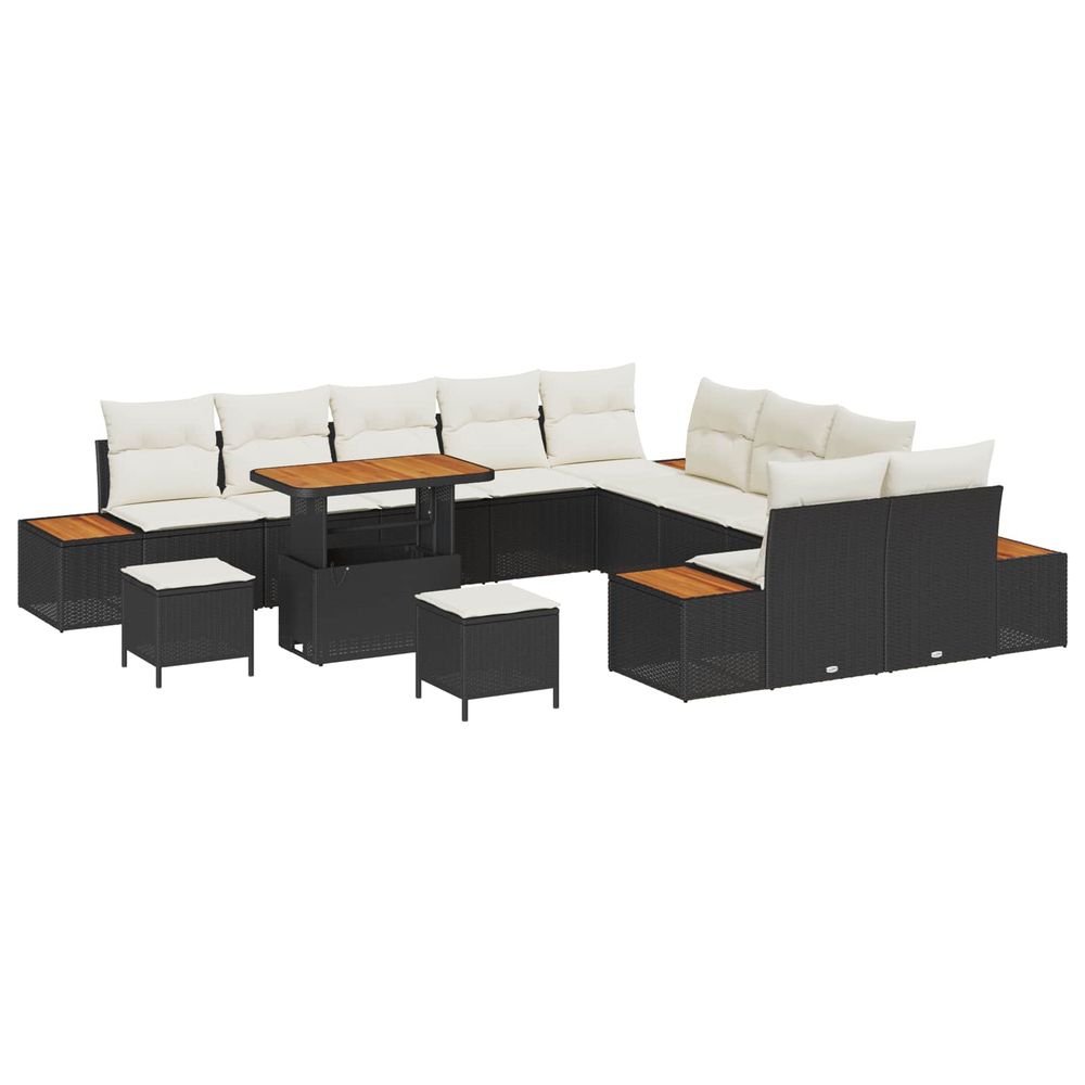 Ensemble de canapé de jardin 13 pc 12-nombre de places