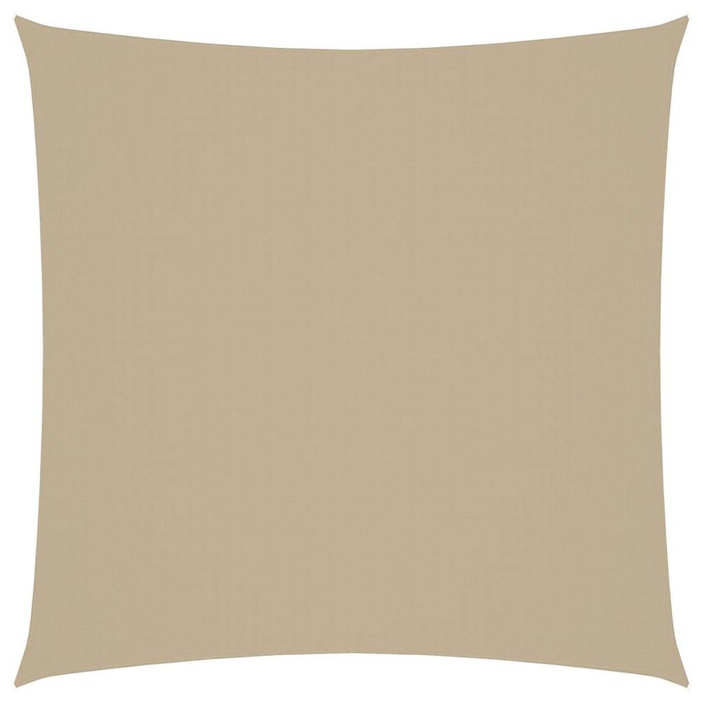 Voile de parasol tissu oxford carré 7x7 m beige