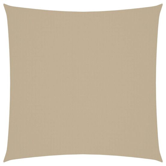 Voile de parasol tissu oxford carré 7x7 m beige