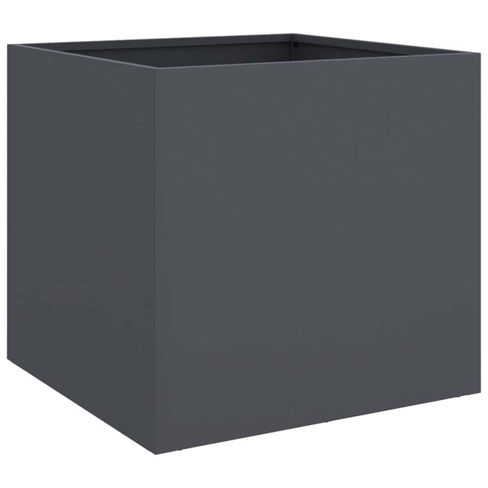 Jardinière anthracite 42x40x39 cm acier