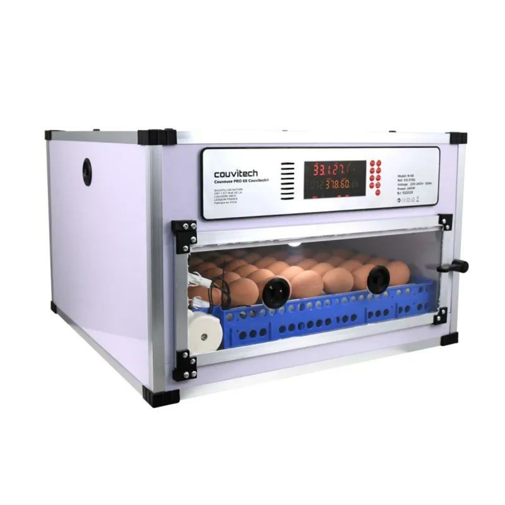 Couveuse automatique pro couvitech® 68 œufs - incubation haute performance