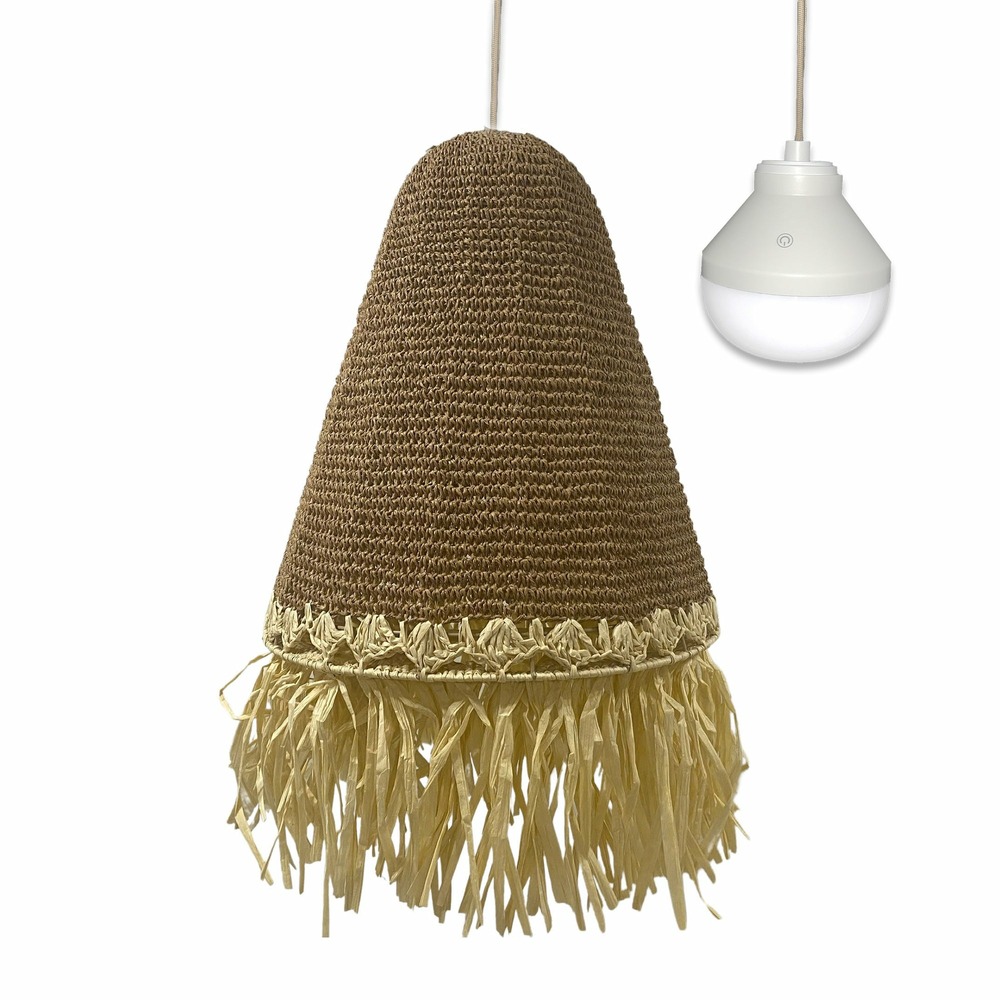 Suspension d'extérieur nomade paloma beige herbe marine d40 cm