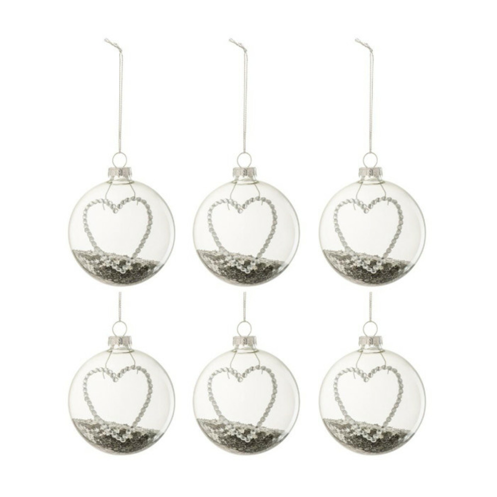 Lot de 6 boules de noël 