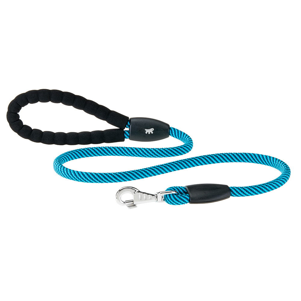 Laisse pour chiens sport extreme g13/120, longe en nylon robuste, poignée rembourrée confortable, azur-bleu