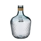 Mica decorations - vase bouteille en verre recyclé transparent h42