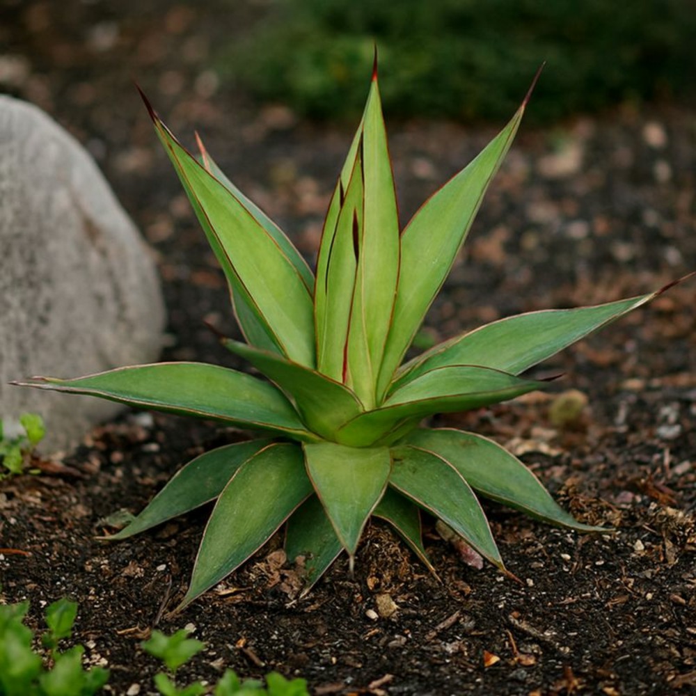 3 agaves ligné 'impressive' (agave impressa 'impressive')