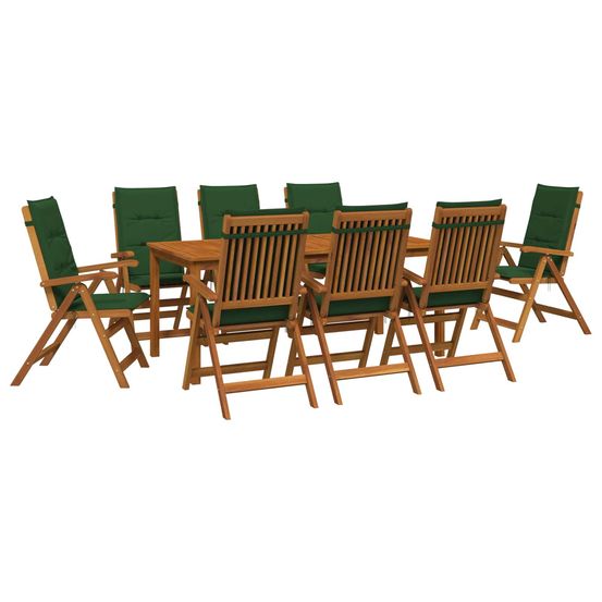 Ensemble de salle à manger pour jardin 8 place naturel