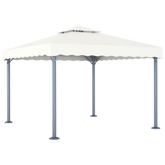 Tonnelle 300x300 cm crème aluminium
