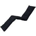 Coussin de chaise longue panama 200x60 cm noir